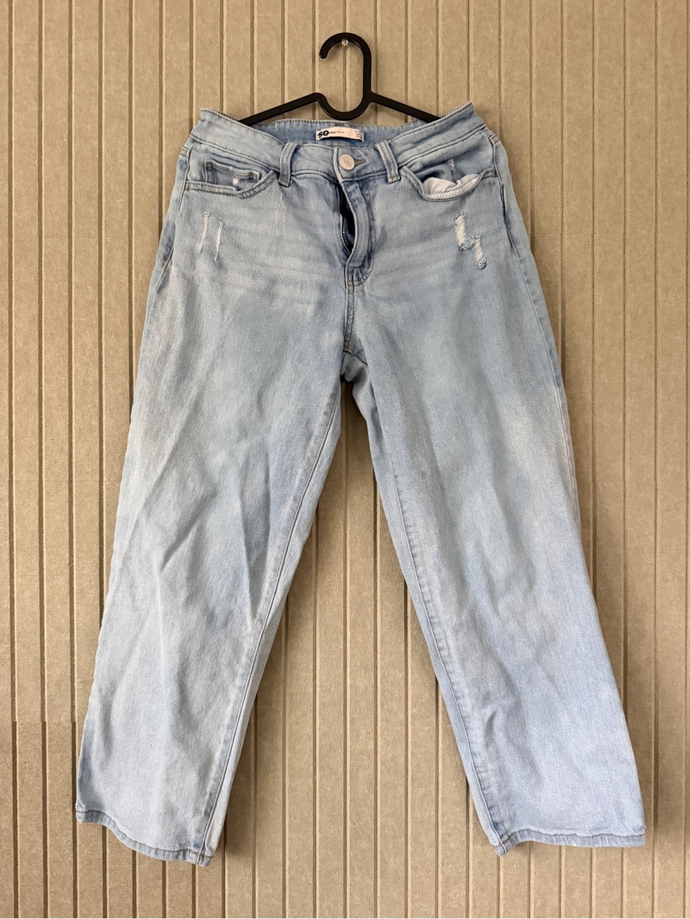 SO Light Blue Straight Leg Jeans